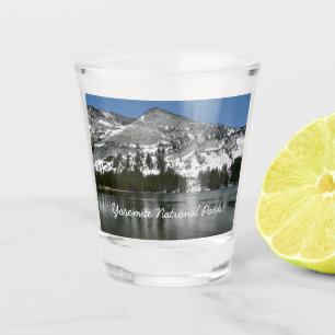 Snowy Tenaya Lake Yosemite National Park Photo Shot Glass