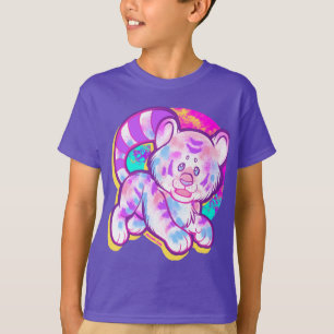 Snowy Tiger Cute Neon Kidcore T-Shirt