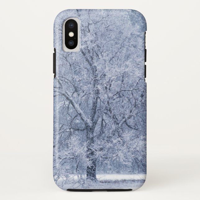 Snowy Tree Winter Frozen Scene Case-Mate iPhone Case (Back)