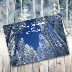 Snowy Trees from Minnesota Christmas Card
