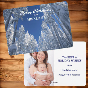 Snowy Trees from Minnesota Photo Template