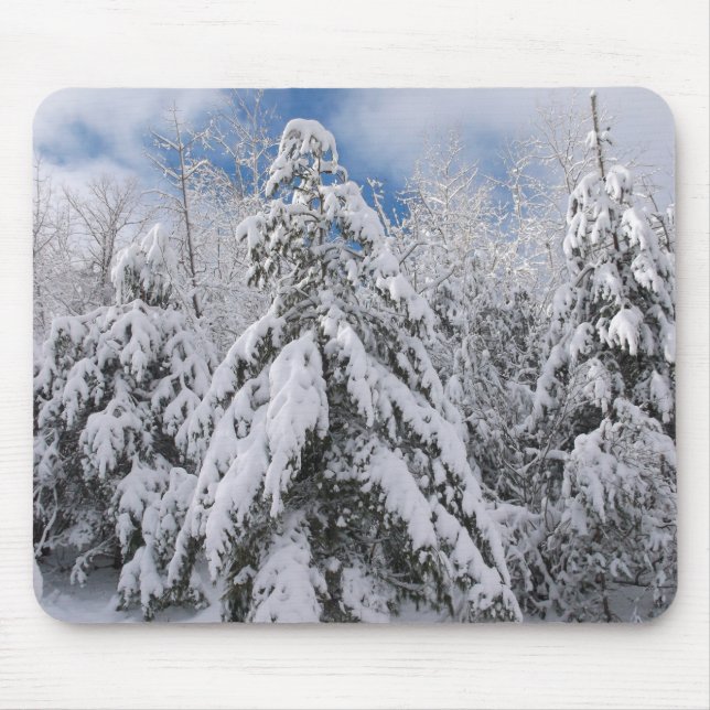 Snowy Trees Mouse Mat (Front)