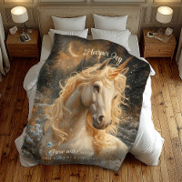 Snowy Unicorn Inspirational Winter Fantasy
