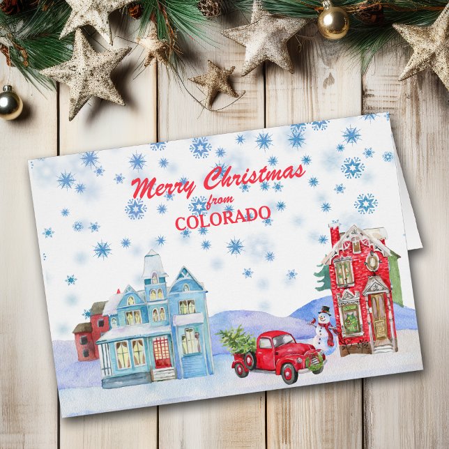 Snowy Village from Colorado Christmas Card (Creator Uploaded)