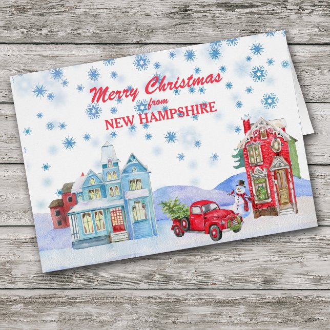 Snowy Village from New Hampshire Christmas Card (Creator Uploaded)