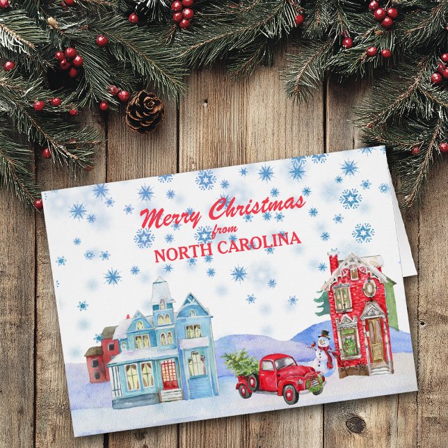 Snowy Village from North Carolina Christmas Card (Creator Uploaded)