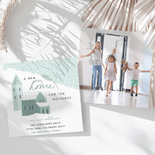 Snowy Village   New Home For the Holidays Moving Announcement