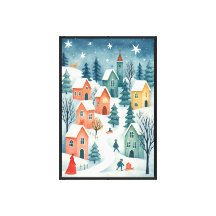 Snowy Village – Storybook Winter *Wall Art