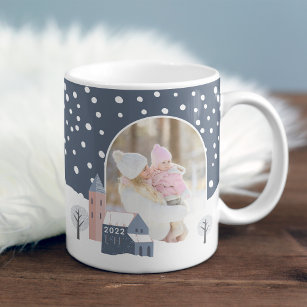 Snowy Village Winter Holiday Photo Coffee Mug