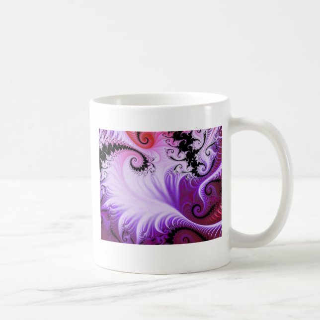 Snowy Vines Fractal Mug (Right)