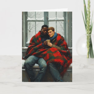 Snowy Window Embrace Card