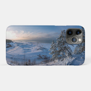 Snowy winter Baltic sea coast iPhone 11 Pro Case