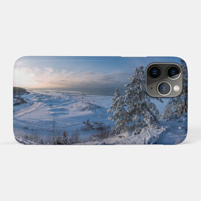 Snowy winter Baltic sea coast Case-Mate iPhone Case (Back (Horizontal))