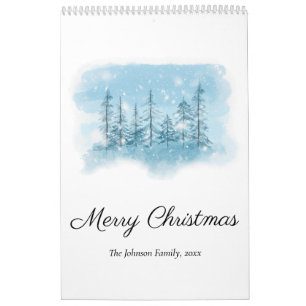 Snowy Winter Christmas Photo Calendar