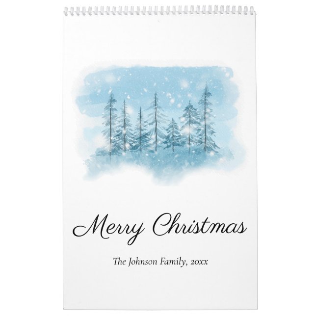 Snowy Winter Christmas Photo Calendar (Cover)