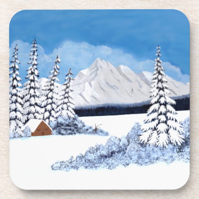 Snowy Winter Coaster (Front)