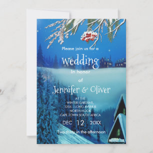 Snowy Winter Fantasy Invitation