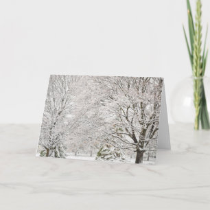 Snowy Winter Forest Card