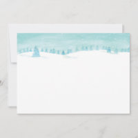 Snowy Winter Forest Landscape With Spruce Trees