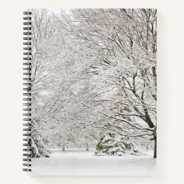 Snowy Winter Forest Notebook (Front)