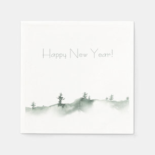 Snowy Winter Holiday Napkin