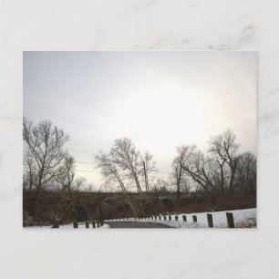Snowy Winter Landscape Postcard