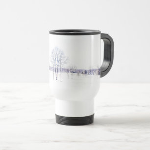 Snowy Winter Landscape Travel Mug