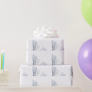 Snowy Winter Landscape Wrapping Paper