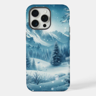 Snowy Winter Mountain iPhone 15 Pro Max Case