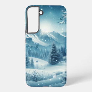 Snowy Winter Mountain Samsung Galaxy Case