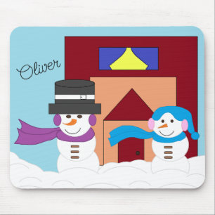 Snowy Winter Mouse Mat