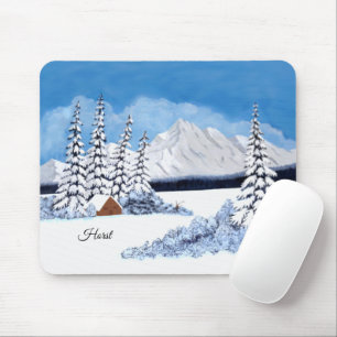 Snowy Winter Mouse Mat