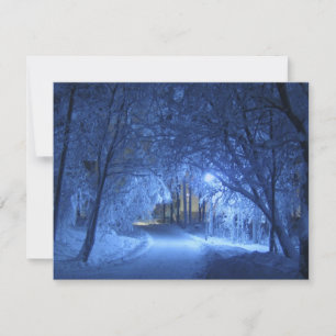 Snowy Winter Night Card