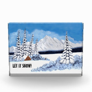 Snowy Winter Photo Block