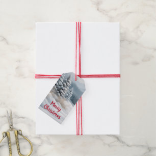 Snowy Winter Scenery Christmas  Gift Tags