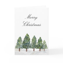 Snowy Winter Trees - Merry Christmas