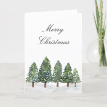 Snowy Winter Trees - Merry Christmas