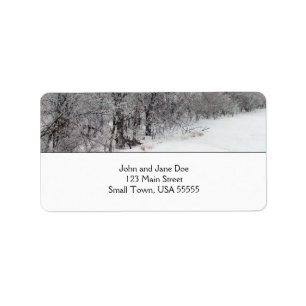 Snowy Woods Address Labels