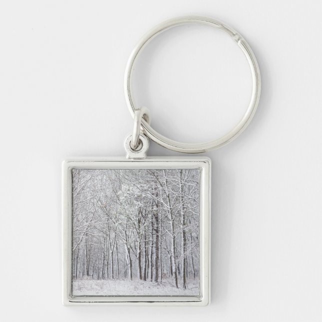Snowy Woods Key Ring (Front)