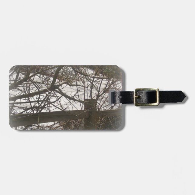 Snowy Woods Luggage Tag (Front Horizontal)