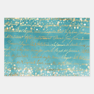 Snowy wrapping paper x 3 styles