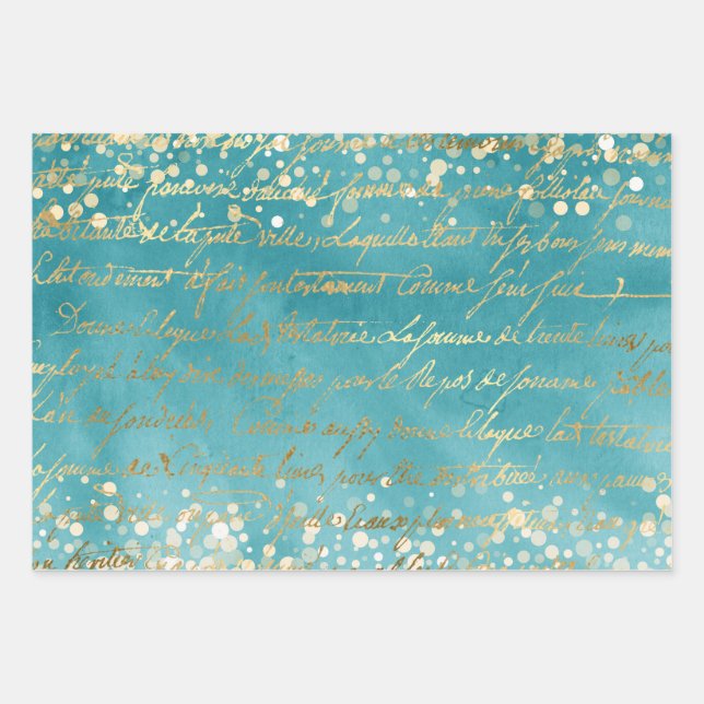 Snowy wrapping paper x 3 styles (Front)