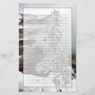 Snowy Yellowstone Stationery
