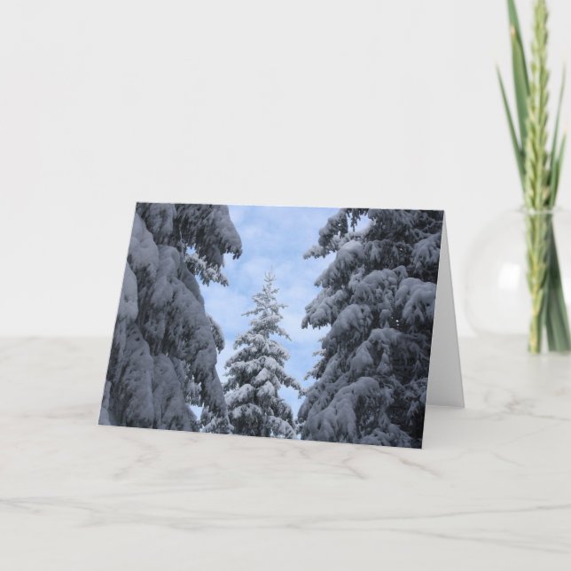 SnowyPines Thank You Card (Front)