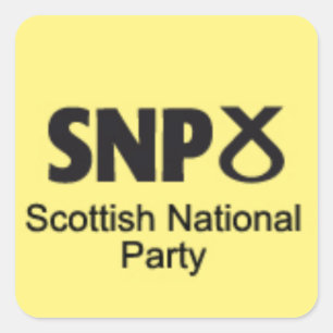 SNP Scottish National Party Square Sticker