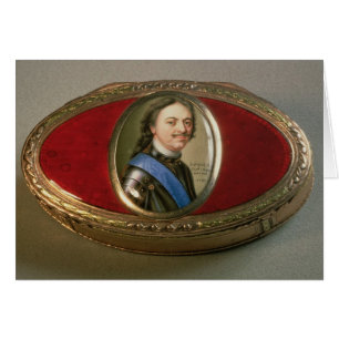 Snuff box with portrait miniature of Peter