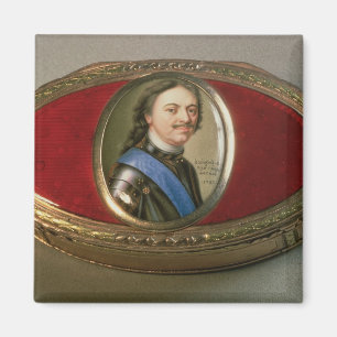 Snuff box with portrait miniature of Peter Magnet