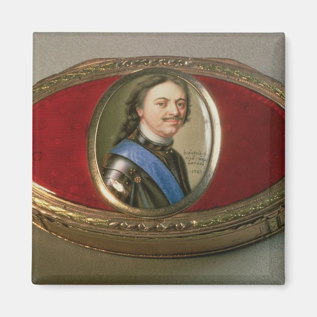 Snuff box with portrait miniature of Peter Magnet (Front)