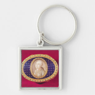 Snuffbox with a portrait miniature of Louis Key Ring
