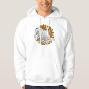 Snuffleupagus B&W Sketch Drawing Hoodie
